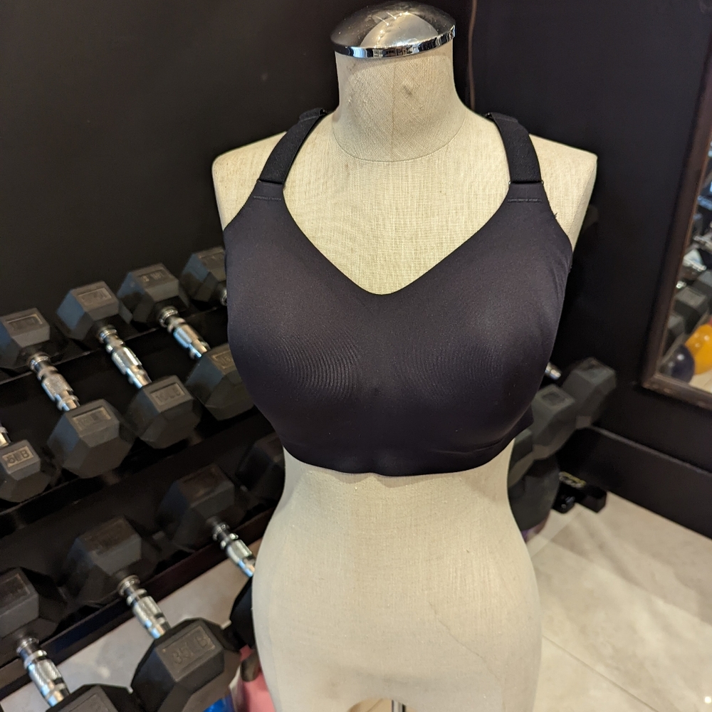 Black high impact sports bra